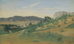 Utsikt över Olevano av Jean Baptiste Camille Corot
